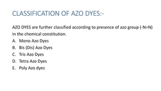 Azo dyes | PPTX