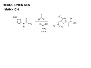 REACCIONES SEA
 MANNICH
 