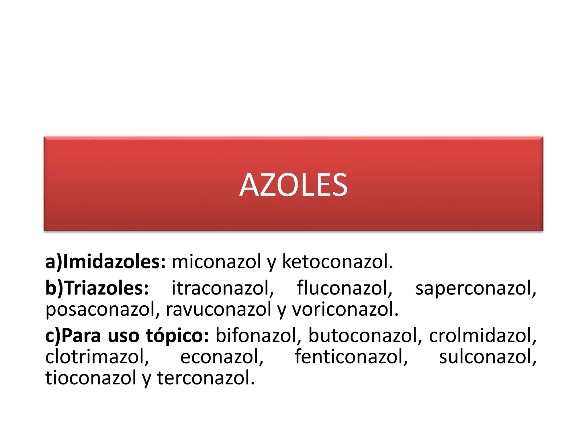 Azoles mecanismo | PPTX
