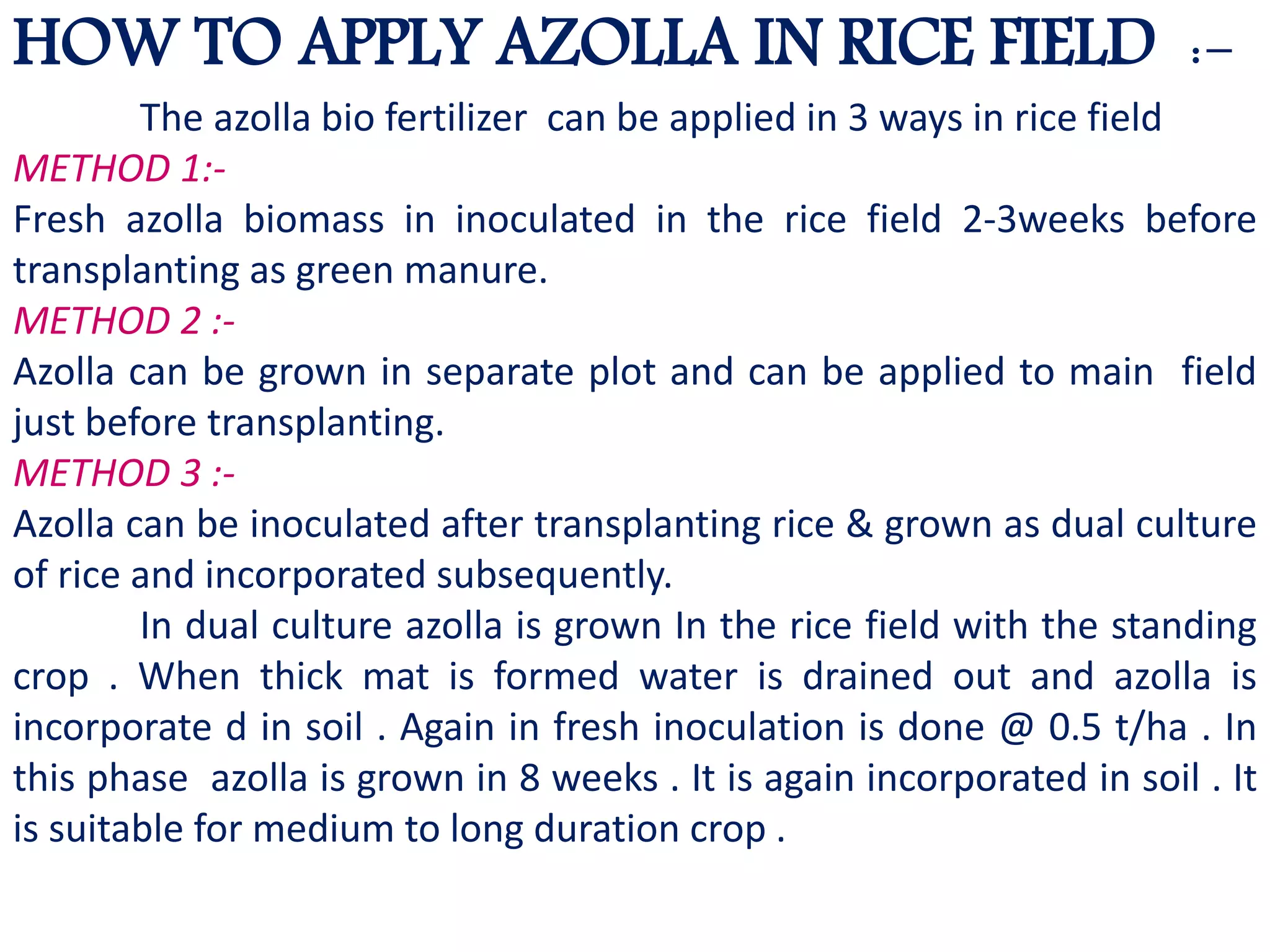 Azolla ppt | PPTX