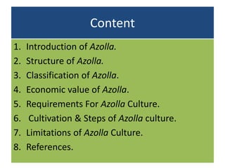 Process For Azolla Azolla ppt | PPTX