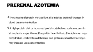 Comprehensive Overview of Azotemia: Causes, Diagnosis, and Types | PPTX