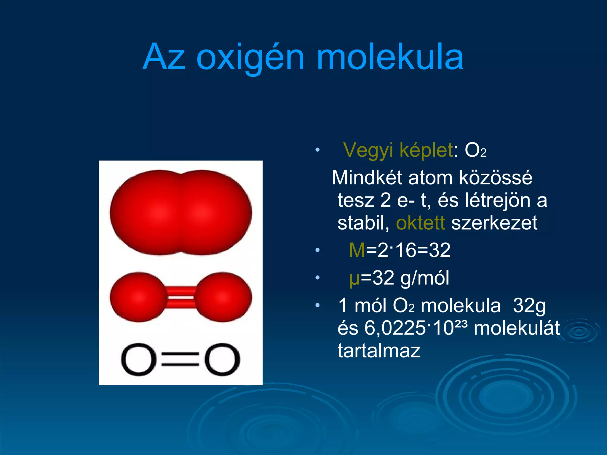 Molekula O2 Az OxigéN | PPT