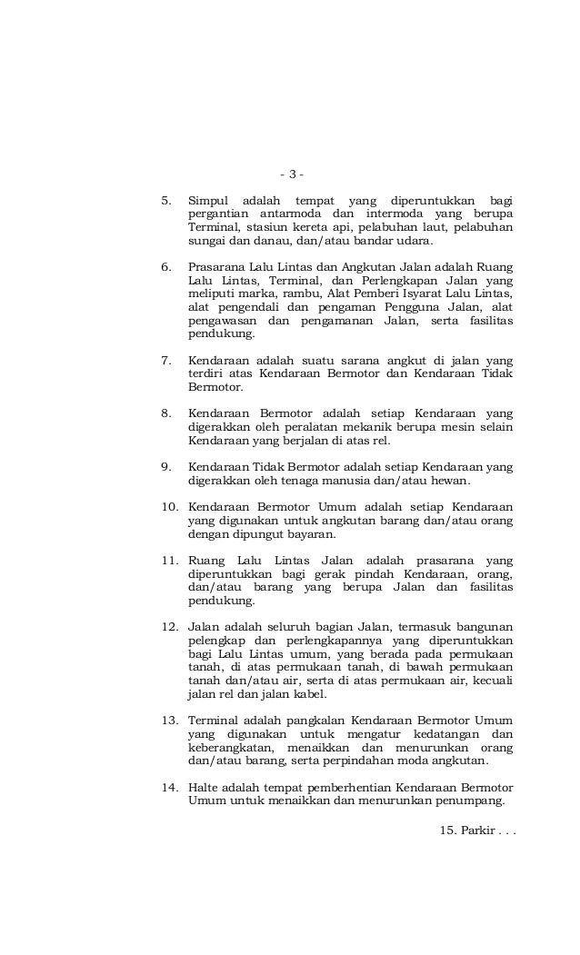Undang Undang Lalu Lintas Uu No 22 Tahun 2009 undang undang lalu lintas uu no 22 tahun 2009