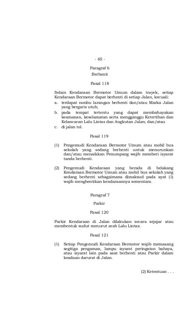 Undang Undang Lalu Lintas Uu No 22 Tahun 2009 undang undang lalu lintas uu no 22 tahun 2009