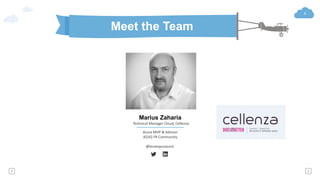 4
Meet the Team
Azure MVP & Advisor
AZUG FR Community
Marius Zaharia
Technical Manager Cloud, Cellenza
@lecampusazure
 