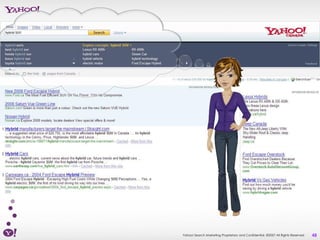 Yahoo! Search Marketing Proprietary and Confidential. ©2007 All Rights Reserved   48
 