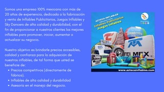 Azteca Inflables, innovación en la fabricación de inflables ...