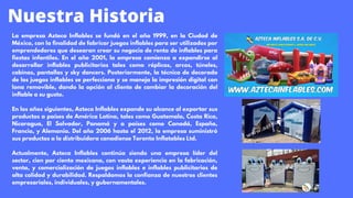 Azteca Inflables, innovación en la fabricación de inflables ...