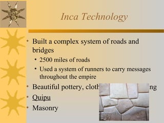 Aztec and inca | POT