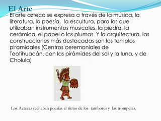 AZTECAS EN COMBATE:
   Hubo dos objetivos principales en las guerras
    mexicas. El primer objetivo era político: el
   ...