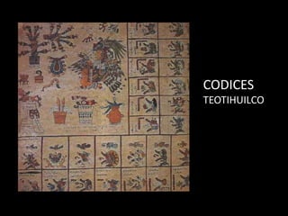 CODICES
TEOTIHUILCO
 
