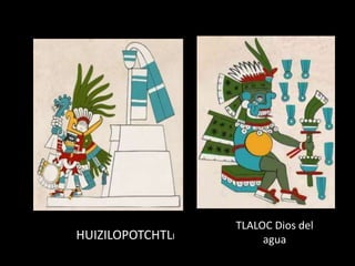 TLALOC Dios del
aguaHUIZILOPOTCHTLI
 