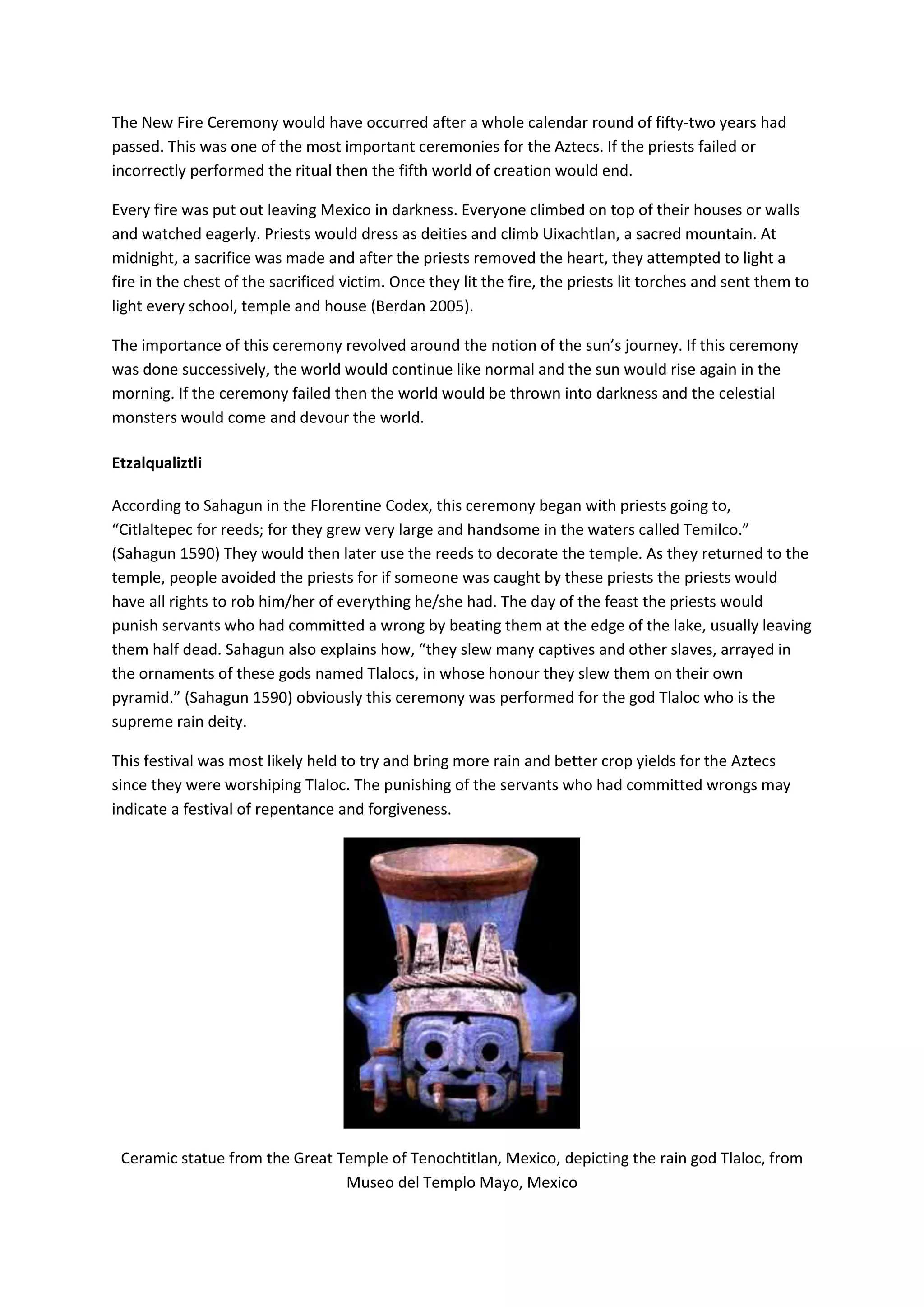 Aztec Religious Rituals | PDF