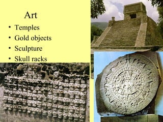 Art Temples Gold objects Sculpture Skull racks