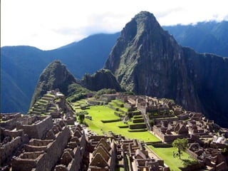 Incas
The Incas built their
 cities on many types
  of geography. Some
high in the Andes and
   others along the
         coast
 