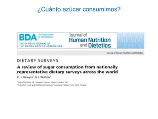 ¿Cuánto azúcar consumimos?
 