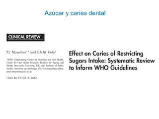 Azúcar y caries dental
 