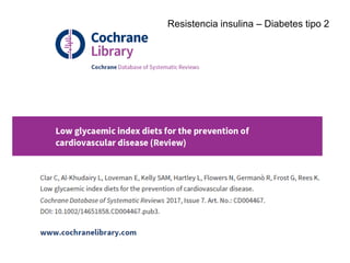 Resistencia insulina – Diabetes tipo 2
 