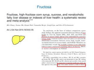 Fructosa
Am J Clin Nutr 2014;100:833–49.
 