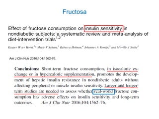 Fructosa
Am J Clin Nutr 2016;104:1562-76.
 