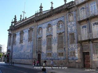 Painel da fachada lateral da Igreja
 