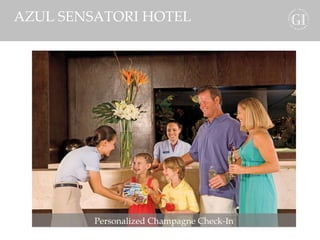 AZUL SENSATORI HOTEL Personalized Champagne Check-In 