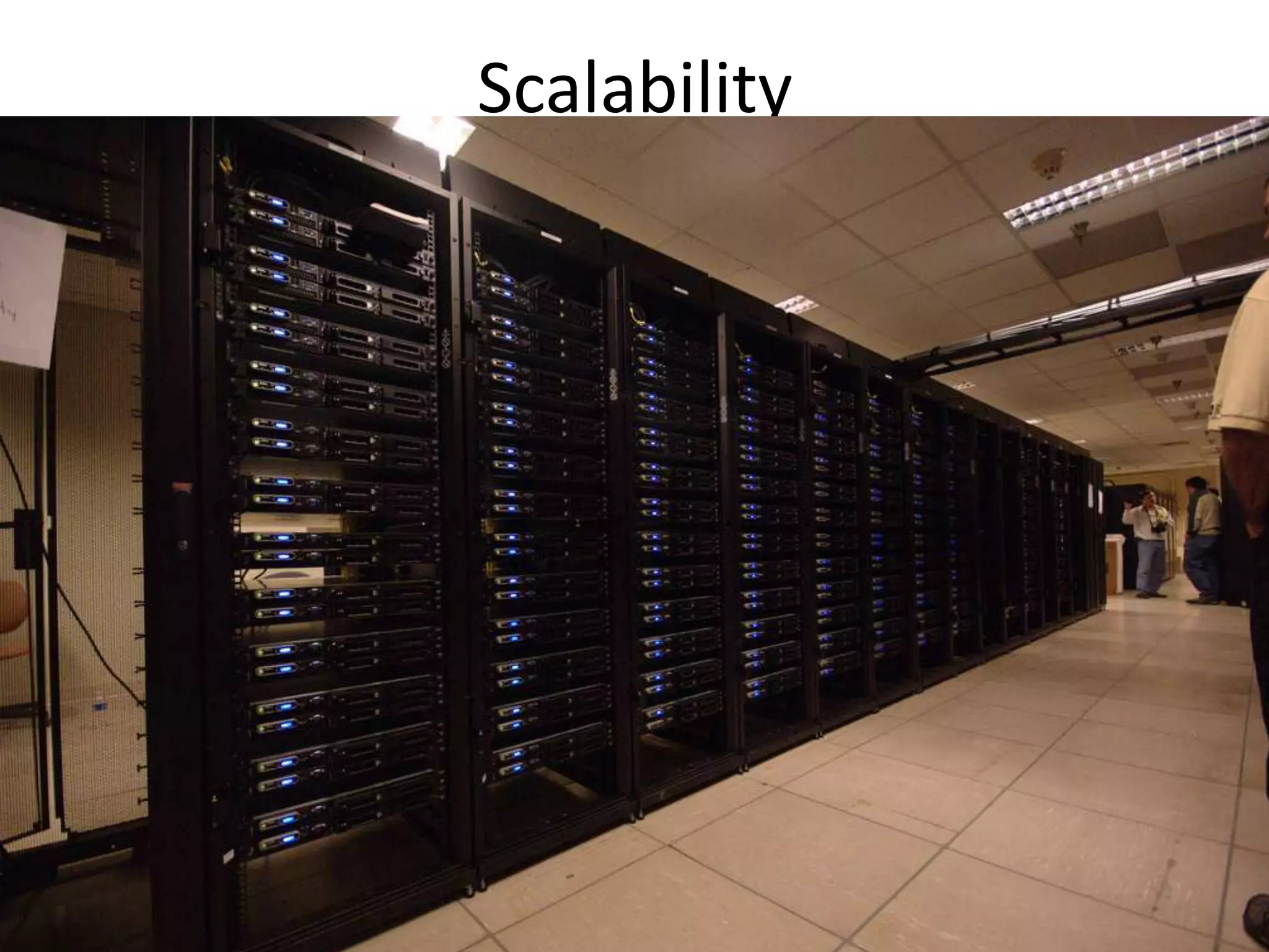 Upfront capital costs for the infrastructureApplication runs at a hosterRent machines, connectivity, software