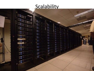 Upfront capital costs for the infrastructureApplication runs at a hosterRent machines, connectivity, software