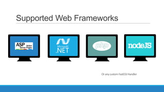 Supported Web Frameworks

 