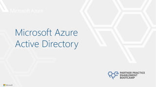 Microsoft Azure AD architecture and features | PPTX