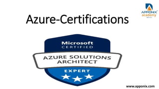 Azure-Certifications
www.apponix.com
 