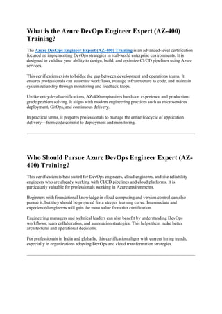 Comprehensive Guide to Advanced Azure DevOps Engineer Expert AZ-400 ...