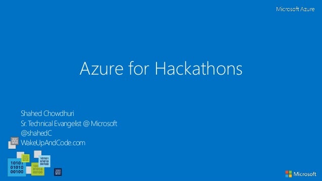 Azure For Hackathons