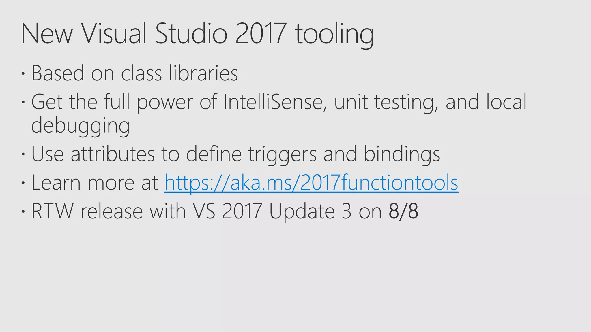 https://aka.ms/2017functiontools
 
