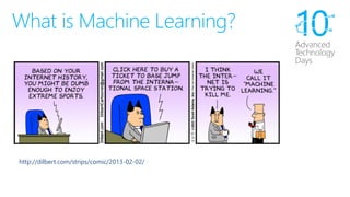 What is Machine Learning? 
http://dilbert.com/strips/comic/2013-02-02/  