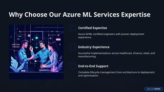 Azure Machine Learning Services by Bloom Consulting Services | PPTX