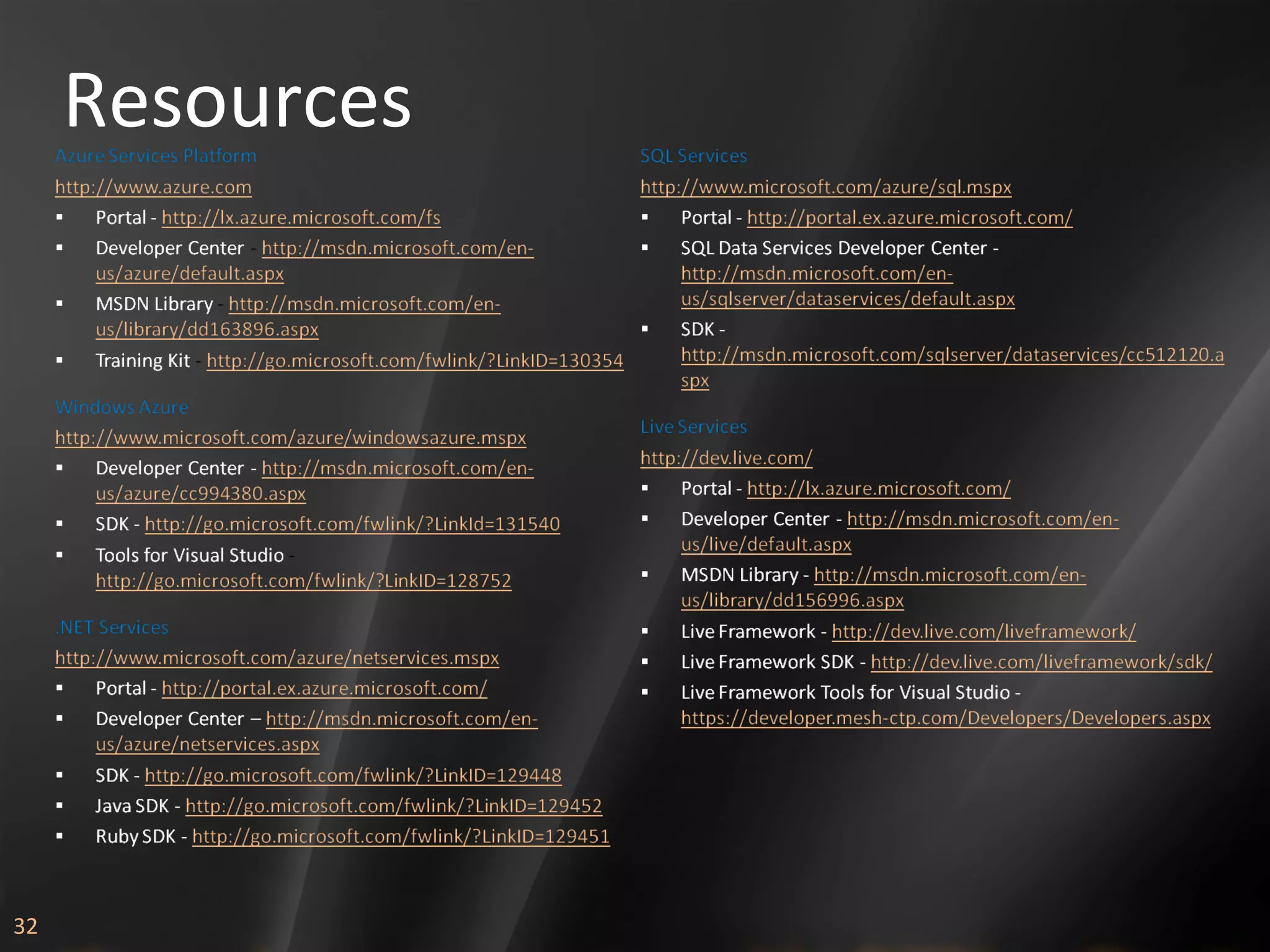Resources 