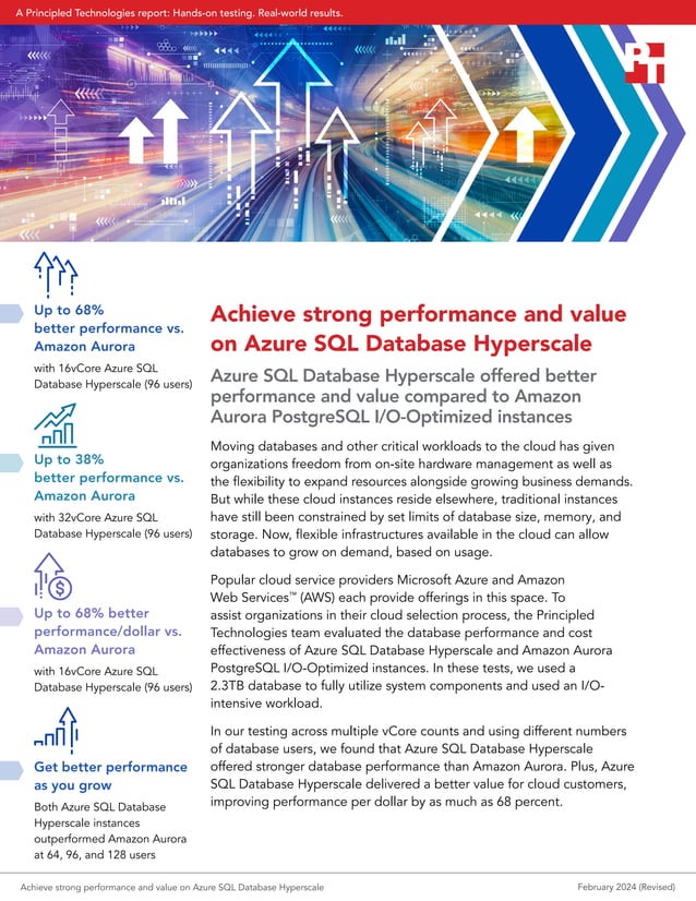 Achieve strong performance and value on Azure SQL Database Hyperscale | PDF