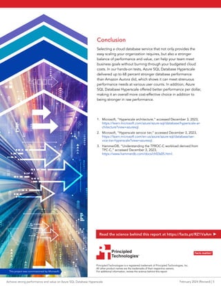 Achieve strong performance and value on Azure SQL Database Hyperscale | PDF