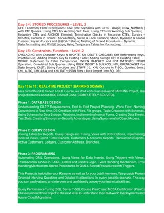 Azure SQL Database DEV - LIVE Online Training | PDF