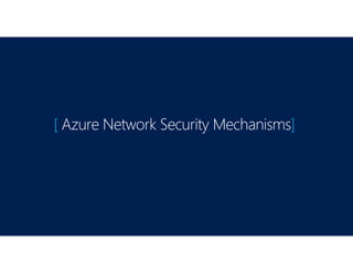 [ Azure Network Security Mechanisms]
 