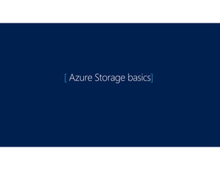 [ Azure Storage basics]
 
