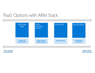 PaaS Options with ARM Stack
 