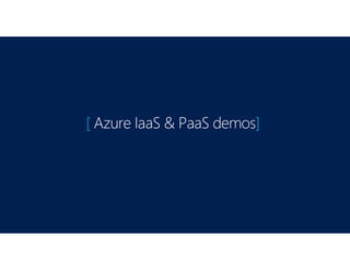 [ Azure IaaS & PaaS demos]
 