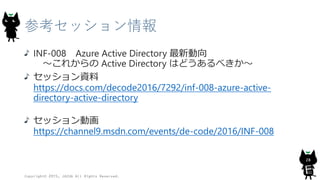 【告知】くまあず勉強会
日時：8月27日（土） １３：００～
場所：未定
Copyright© 2015, JAZUG All Rights Reserved.
28
 