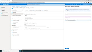Woodgrove – Azure Active Directory
Woodgrove > External Identities
 