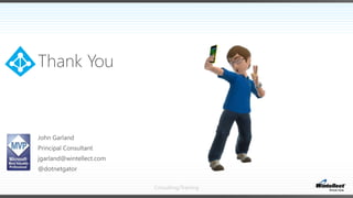 Consulting/Training
Thank You
 