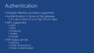 Azure app services API apps | PPTX