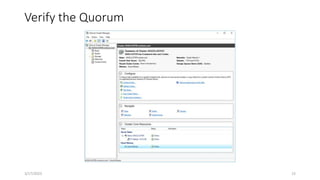 Verify the Quorum
15
3/17/2023
 